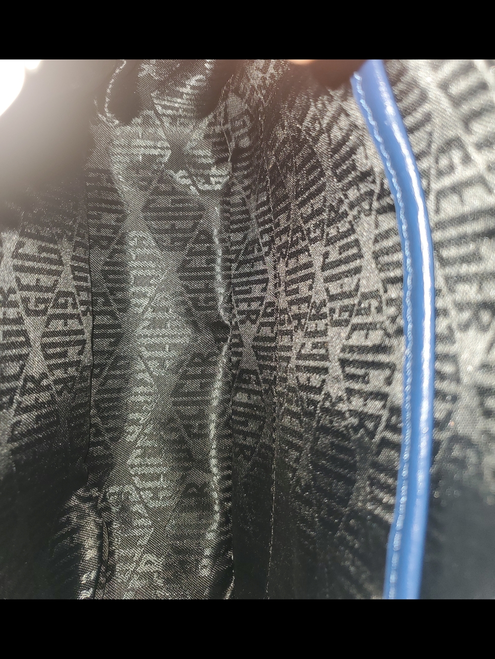 Kurt Geiger Denim Quilted Crossbody Bag - Picture 7 of 9